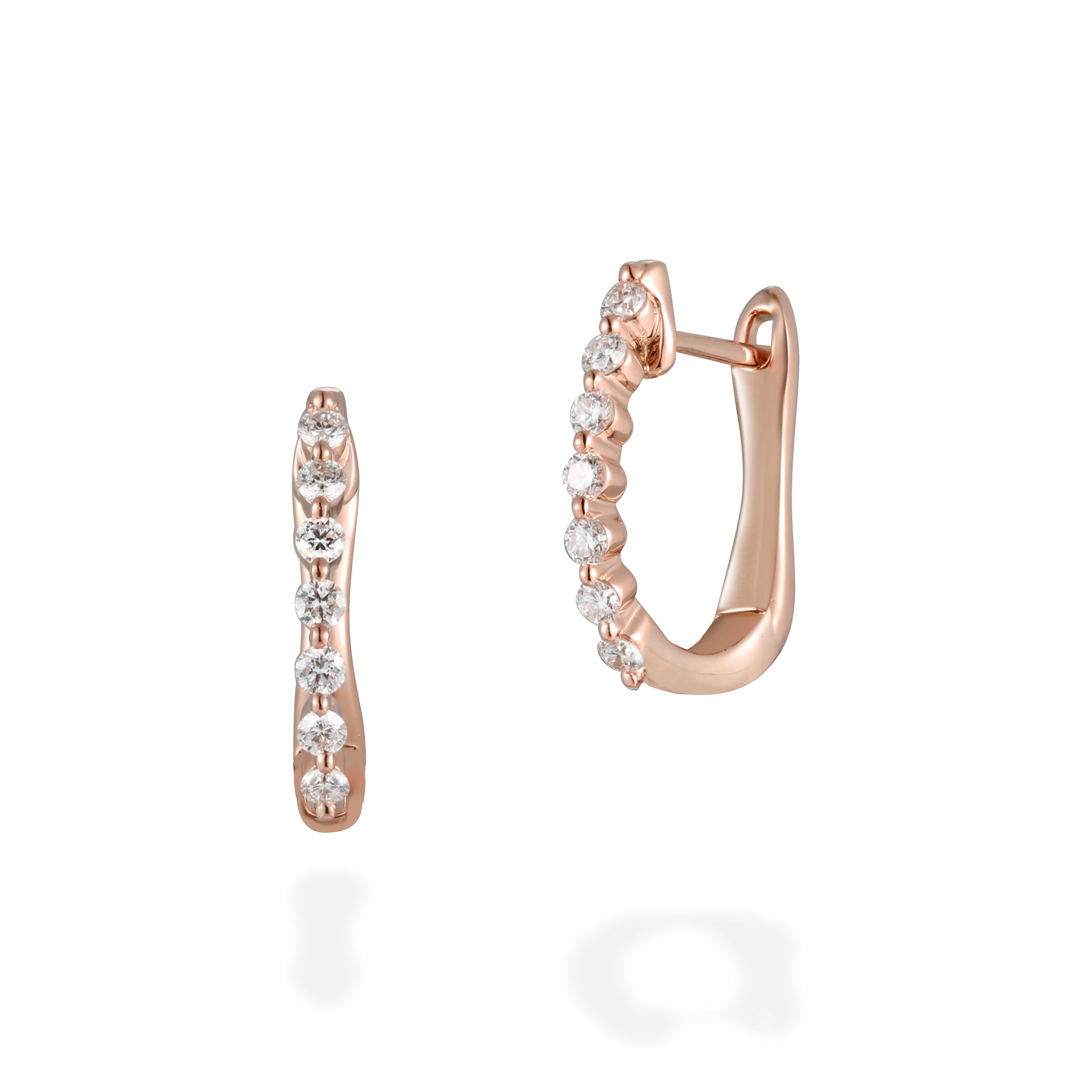 One-row diamond hoops